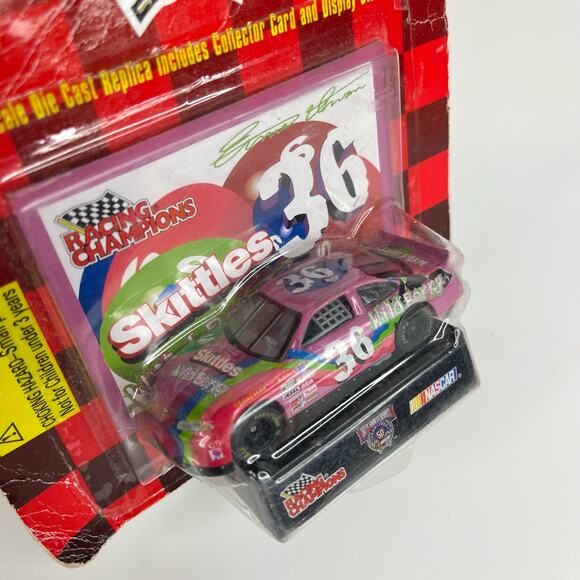 1998 Racing Champion Ernie Irvan #36 Skittles Wild Berry Diecast Car Nascar 50th - Picture 3 of 5